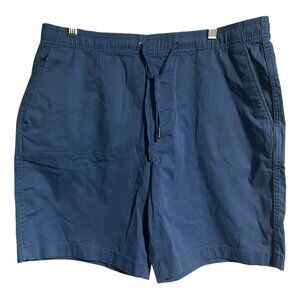 GAP Pull On Shorts Mens L Blue Chino Summer Casual